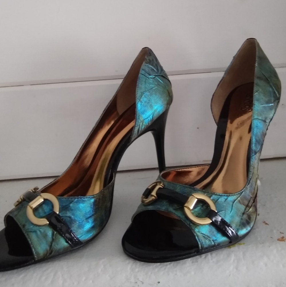 Carlos by Carlos Santana "roulette" heels sz 8
